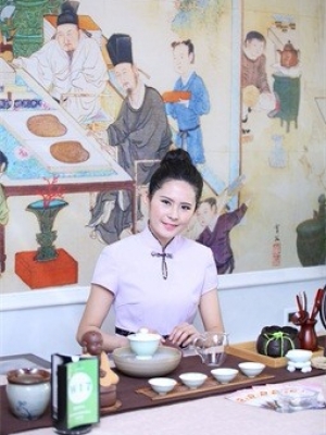 广东茶艺服装定制-湖南酒店工作服