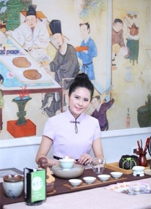 茶艺服装定制-湖南酒店工作服